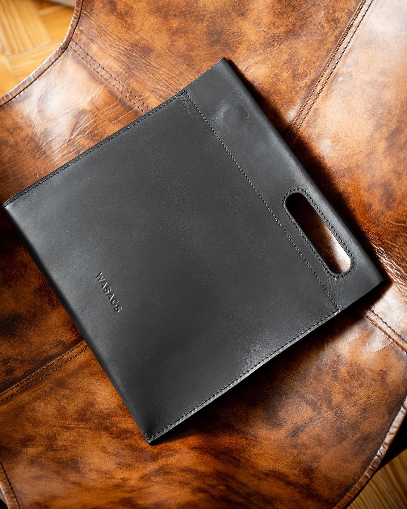 Carré Black Handbag