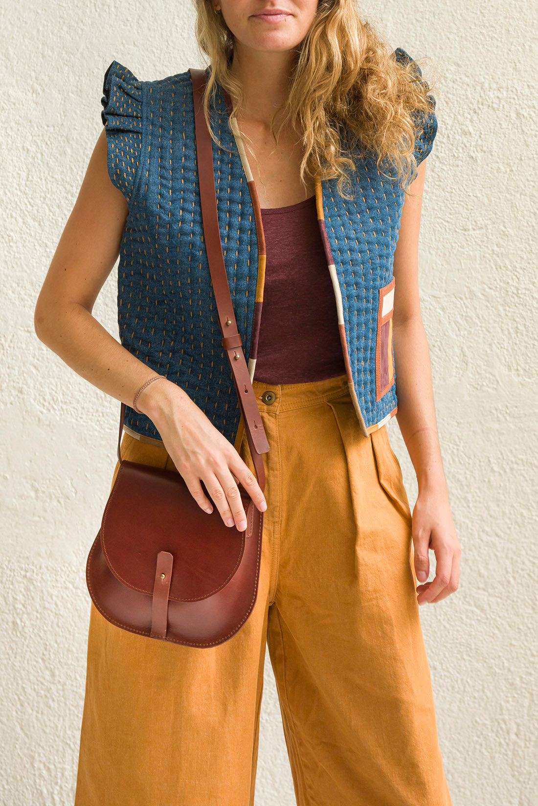Eidra Tobacco Handbag