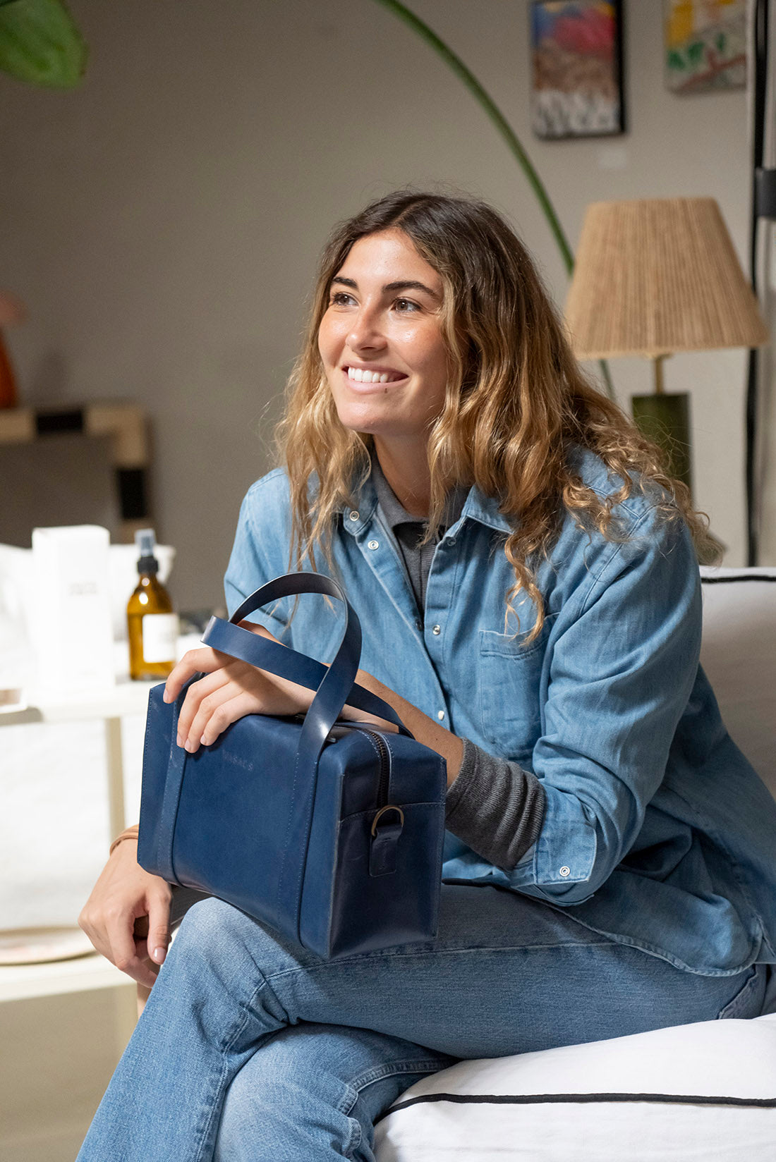 Aurelie Blue Handbag