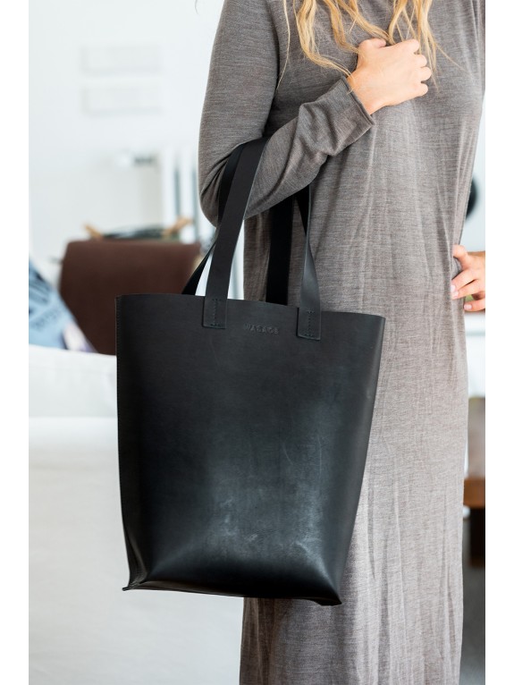Bolso Maxine Negro - Piel artesana | WASACS