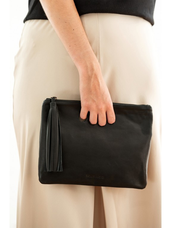 Bolso Belda Negro - Piel artesana | WASACS