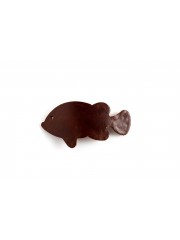 Pecito girls hair clip dark brown