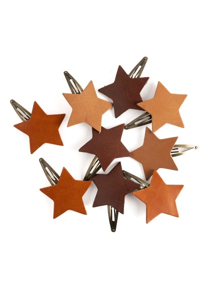 Star Girls Hairclip / Leather - Wasacs