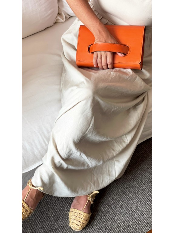 Bolso Manon Naranja - Piel Artesana | Wasacs