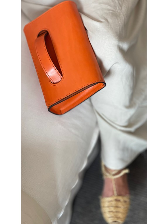 Bolso Manon Naranja - Piel Artesana | Wasacs