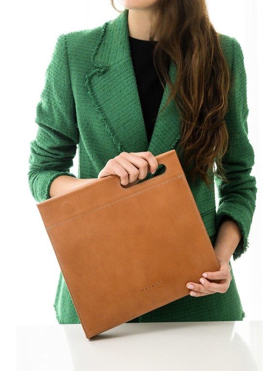 Bolso Carre Miel - Piel artesana | WASACS