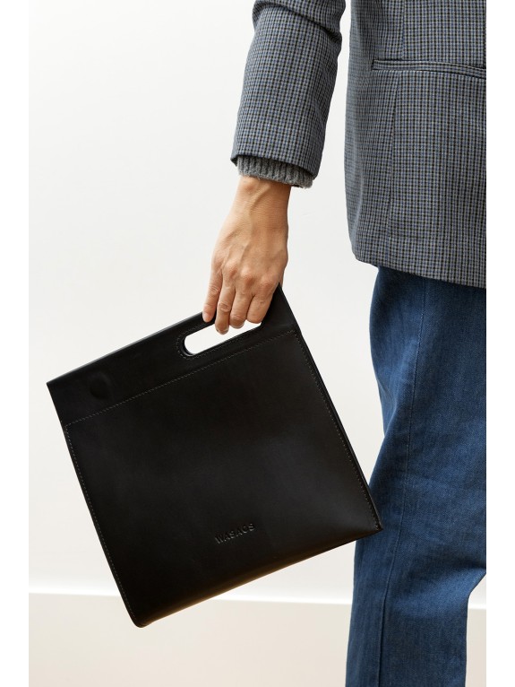 Bolso Carre Negro - Piel artesana | WASACS