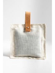 Lavender sachets with leather strip