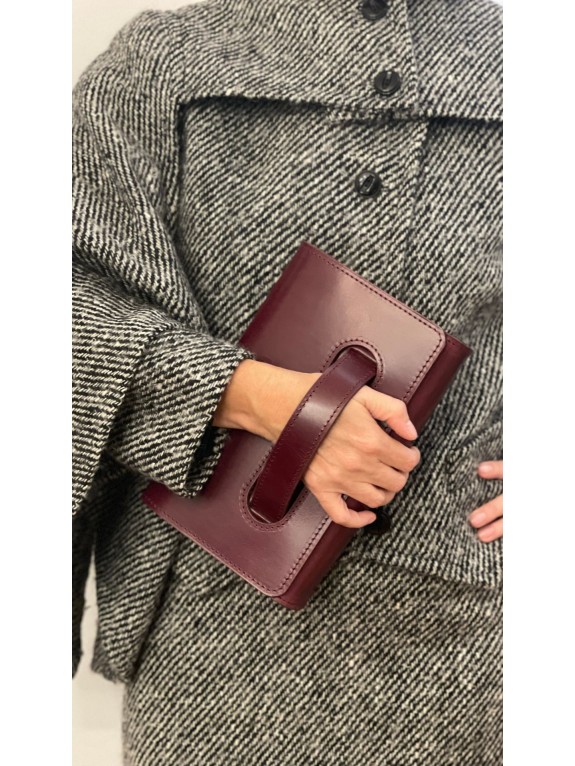 Bolso Manon Burdeos - Piel Artesana | Wasacs