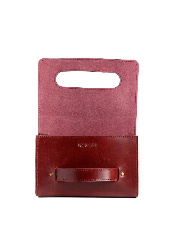 Bolso Manon Burdeos - Piel Artesana | Wasacs