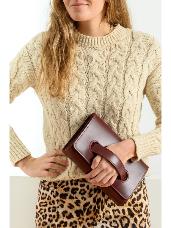 Bolso Manon Burdeos - Piel Artesana | Wasacs