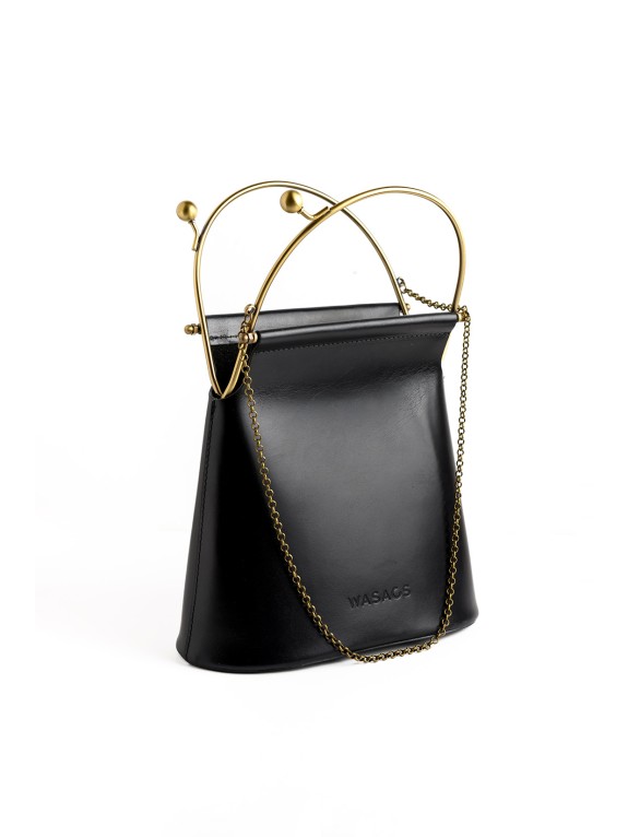 Bolso Louisa Negro - Piel artesana | WASACS