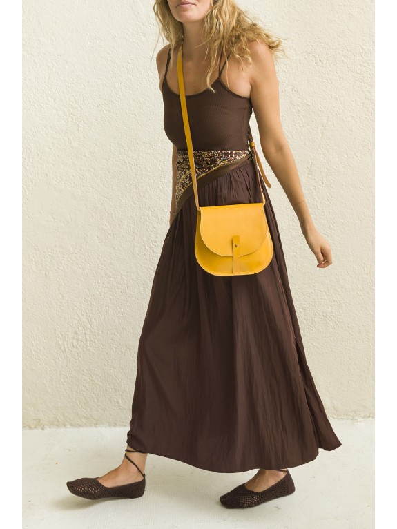 Bolso Eidra Tabaco - Piel artesana | WASACS