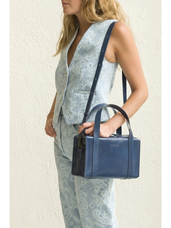 Bolso aurelie azul - Piel artesana | WASACS