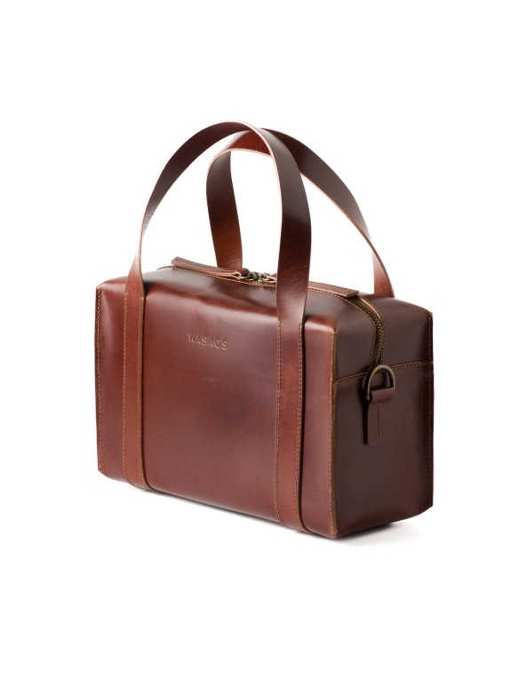 Bolso aurelie tabaco - Piel artesana | WASACS