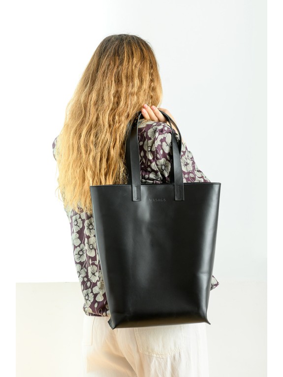New Bolso Maxine Negro - Piel artesana | WASACS