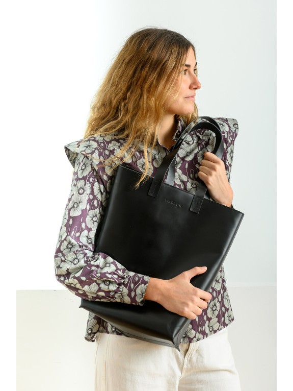 New Bolso Maxine Negro - Piel artesana | WASACS