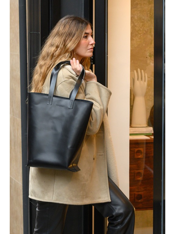 New Bolso Maxine Negro - Piel artesana | WASACS