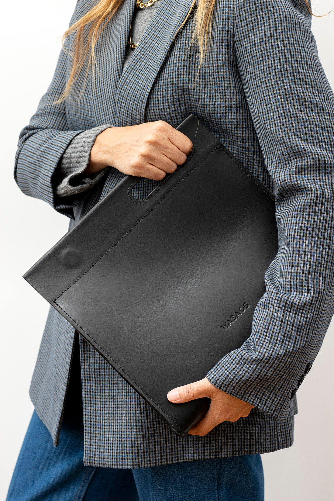 Carré Black Handbag
