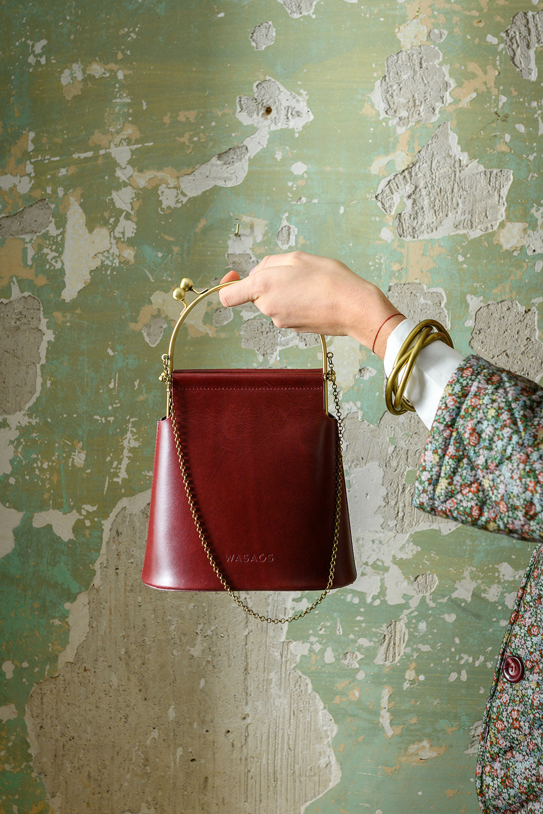 Maud Bordeaux Handbag